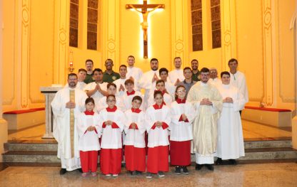 Paróquia Santo André Avelino acolhe seminaristas do Propedêutico do Seminário São José de Gravataí